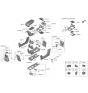 Diagram for 2022 Hyundai Ioniq 5 Cup Holder - 84670-GI000-NNB