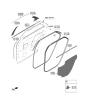 Diagram for Hyundai Ioniq 5 Weather Strip - 831A0-GI000