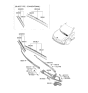 Diagram for 2011 Hyundai Veloster Wiper Blade - 98361-2V000