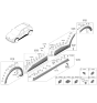 Diagram for Hyundai Ioniq 5 Door Moldings - 87721-GI000-CA