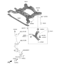 Diagram for 2022 Hyundai Ioniq 5 Front Cross-Member - 62400-GI200