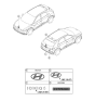 Diagram for Hyundai Ioniq 5 Emblem - 86305-GI000