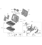 Diagram for Hyundai Ioniq 5 Seat Cushion - 89150-GI000