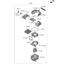 Diagram for Hyundai Genesis GV60 Blower Motor - 97113-GI000