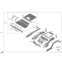 Diagram for 2022 Hyundai Ioniq 5 Front Cross-Member - 65631-GI000