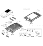 Diagram for 2023 Hyundai Ioniq 5 Sun Visor - 85210-GI020-YGU