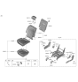 Diagram for 2022 Hyundai Ioniq 5 Seat Cushion - 89200-GI000-NFC