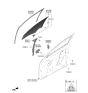 Diagram for Hyundai Ioniq 5 Window Run - 82530-GI000