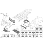 Diagram for 2023 Hyundai Ioniq 5 Dash Panels - 84120-GI000