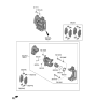 Diagram for Hyundai Ioniq 5 Brake Caliper - 58310-GIA00