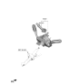 Diagram for Hyundai Ioniq 5 Turn Signal Switch - 934B2-GI080-NNB