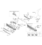 Diagram for Hyundai Ioniq 5 Parking Assist Distance Sensor - 99150-GI100