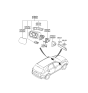 Diagram for Hyundai Car Mirror - 87621-3J310