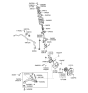 Diagram for 2008 Hyundai Santa Fe Control Arm Bushing - 54551-2B000