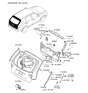 Diagram for Hyundai Veracruz Tailgate Lock Actuator Motor - 81230-3J000