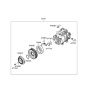 Diagram for 2007 Hyundai Santa Fe A/C Clutch - 97641-3F400