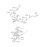 Diagram for 2006 Hyundai Veracruz Parking Brake Cable - 59750-3J000