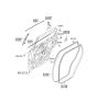 Diagram for 2006 Hyundai Veracruz Door Seal - 83220-3J000