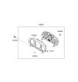 Diagram for 2012 Hyundai Veracruz Instrument Panel Light Bulb - 94369-3J000