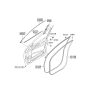 Diagram for 2006 Hyundai Veracruz Door Seal - 82220-3J000