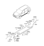 Diagram for 2010 Hyundai Veracruz Door Moldings - 87723-3J000