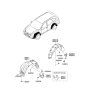 Diagram for 2006 Hyundai Veracruz Mud Flaps - 86860-3J000