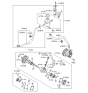 Diagram for 2010 Hyundai Veracruz Power Steering Pump - 57100-3J000