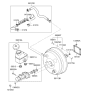 Diagram for 2009 Hyundai Veracruz Brake Master Cylinder Reservoir - 58510-3J800