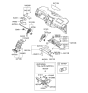 Diagram for 2012 Hyundai Veracruz Glove Box - 84510-3J500-6T