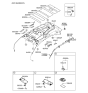 Diagram for 2008 Hyundai Veracruz Sun Visor - 85210-3J300-OR