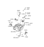 Diagram for 2010 Hyundai Veracruz Engine Mount Torque Strut - 45217-24500