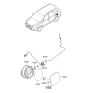 Diagram for 2007 Hyundai Veracruz Fuel Door Release Cable - 95720-3J000