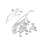 Diagram for 2007 Hyundai Veracruz Window Run - 82540-3J000