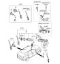 Diagram for Hyundai Veracruz Door Lock Cylinder - 81970-3JA00