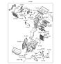 Diagram for Hyundai Veracruz Blend Door Actuator - 97159-3J000