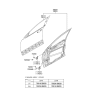 Diagram for 2007 Hyundai Veracruz Door Hinge - 79310-2B020