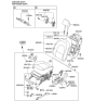 Diagram for 2010 Hyundai Veracruz Seat Cushion - 88150-3J051