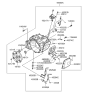 Diagram for 2006 Hyundai Veracruz Valve Body - 46210-24000