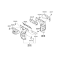 Diagram for 2011 Hyundai Veracruz Exhaust Manifold - 28510-3C470