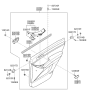 Diagram for 2009 Hyundai Veracruz Weather Strip - 83241-3J000