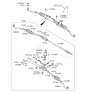 Diagram for 2007 Hyundai Veracruz Rack & Pinion Bushing - 57726-3J000