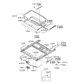 Diagram for 2010 Hyundai Veracruz Sunroof - 81610-3J000