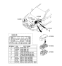 Diagram for 2010 Hyundai Veracruz Fuse Box - 91950-3J020