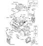 Diagram for Hyundai Veracruz Engine Control Module - 39106-3C414