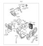 Diagram for 2012 Hyundai Veracruz Blower Motor - 97945-3J000