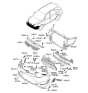 Diagram for 2011 Hyundai Veracruz Bumper - 86511-3J000