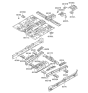 Diagram for 2006 Hyundai Veracruz Floor Pan - 65111-3J200