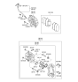 Diagram for 2006 Hyundai Veracruz Brake Pad Set - S5810-13JA0-1