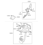 Diagram for 2007 Hyundai Veracruz Brake Pedal - 32800-3J100