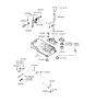 Diagram for 2000 Hyundai Sonata Automatic Transmission Shift Levers - 43720-38510